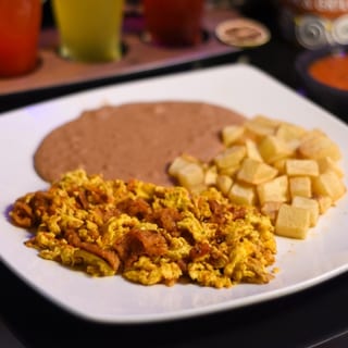 Chicharron and Egg Plate