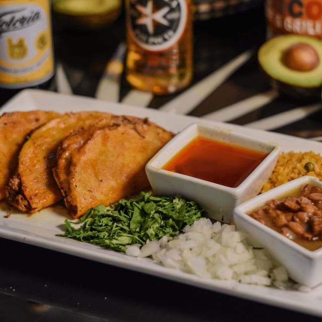 Quesa Birria Taco Plate.