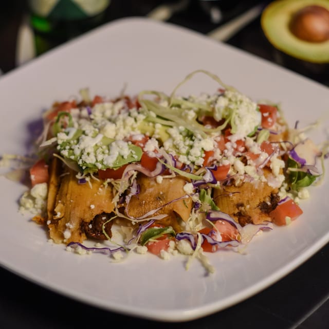 Tamales or Flautas a la Mexicana.